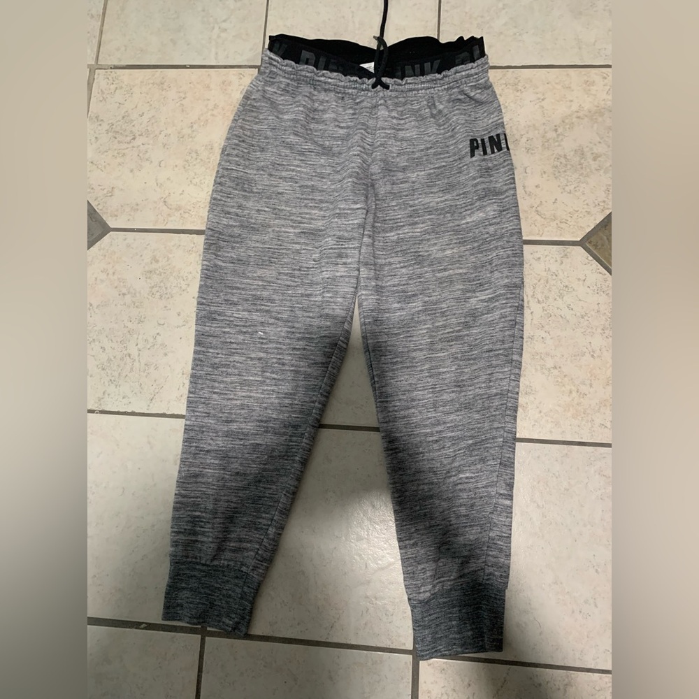 PINK Victoria's Secret Heather Gray Joggers